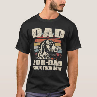 Mens German Wirehaired Pointer Dad And Dog Dad I R T-Shirt