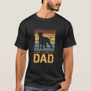 Mens Giant Schnauzer Dad Vintage Dog Dogs Paw Paws T-Shirt