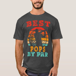 Mens Gift For Fathers Day Tee  Best Pops By Par Go