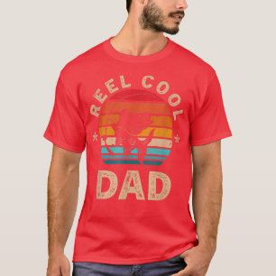Mens Gift For Fathers Day Tee Reel Cool Dad Fishi