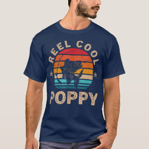 Mens Gift For Fathers Day Tee  Reel Cool Poppy Fis