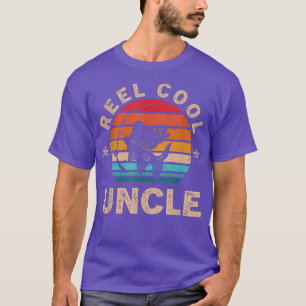 Mens Gift For Fathers Day Tee Reel Cool Uncle Fis