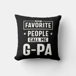 Mens Gift My Favourite People Call Me G-Pa Cushion