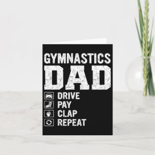 Mens Gifts For Fathers Day Gymnastics Dad Drive Pa Card