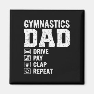 Mens Gifts For Fathers Day Gymnastics Dad Drive Pa Magnet