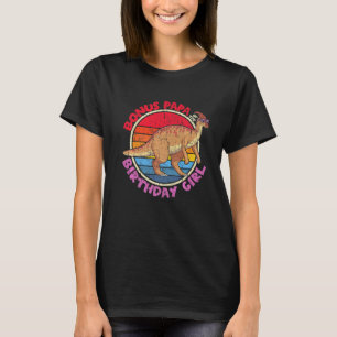 Mens Girl Birthday I Bonus Papa Parasaurolophus I T-Shirt