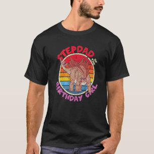 Mens Girl Birthday I Stepdad I Stegosaurus I Famil T-Shirt