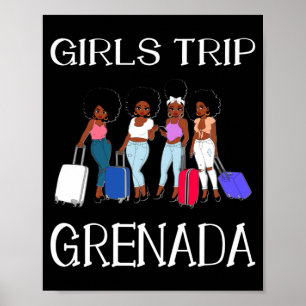 Mens girls trip grenada womens bachelorette poster