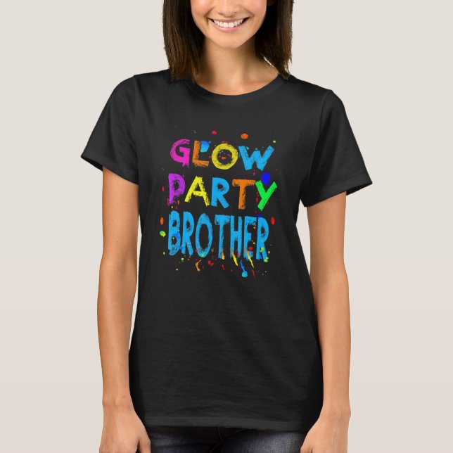 Mens Glow Party   Glow Party   Glow Party Brother T-Shirt (Front)