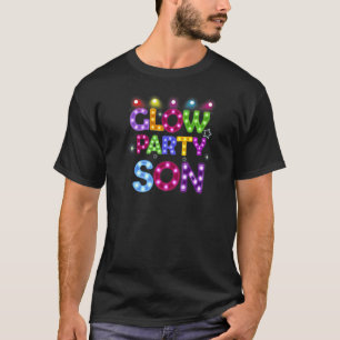 Mens Glow Party Son Birthday Lights Party Father's T-Shirt