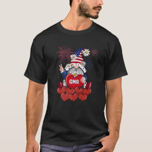 Mens Gma Gnome Loves Sweet Heart American 4th Of J T-Shirt