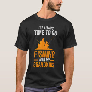 Mens Go fishing with my grandkids Fishing T-Shirt