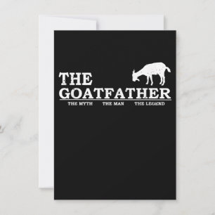 Mens Goat Far Pet Lover Fars Day Invitation