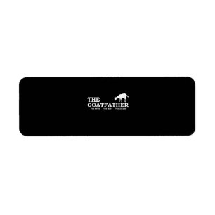 Mens Goat Far Pet Lover Fars Day Return Address Label
