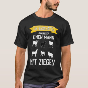 Mens Goat Never Underestimate A Man With Goats T-Shirt