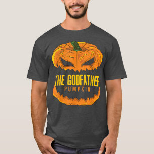 Mens Godfather Pumpkin Matching Family Group Hallo T-Shirt