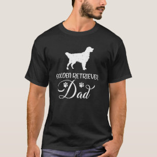Mens Golden Retriever Dad Dogs Cute Gold Dog Love T-Shirt
