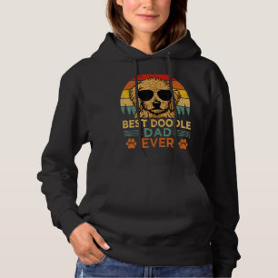 Mens Goldendoodle Dog Vintage Best Doodle Dad Ever Hoodie