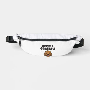 Mens Goldendoodle Grandpa Doodle Papa Cute Goldend Bum Bags