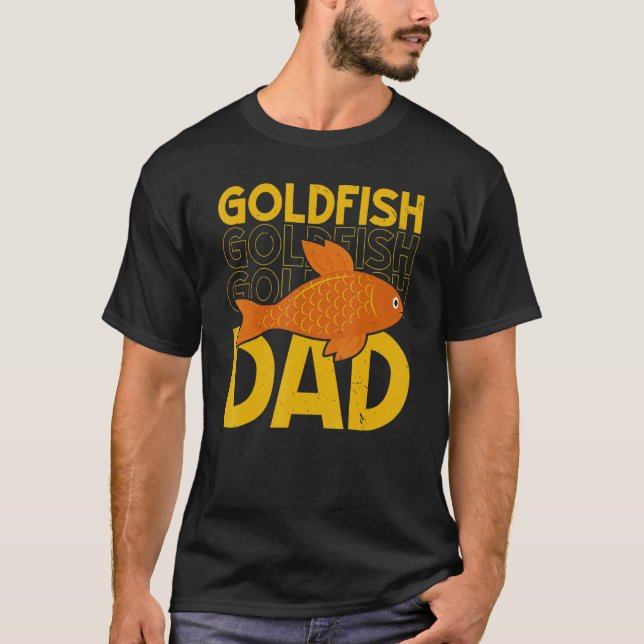 Mens Goldfish Dad Underwater Fish  Aquarist Fishke T-Shirt (Front)