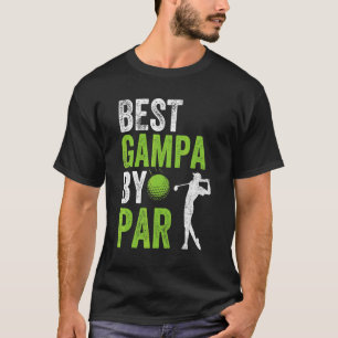 Mens Golf Best Gampa By Par Daddy Golfer Father's  T-Shirt