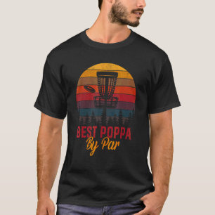 Mens Golf Best Poppa By Par Daddy Golfer Father's  T-Shirt