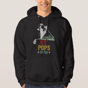 Mens Golf Best Pops By Par Grandpa Golfer Father's Hoodie