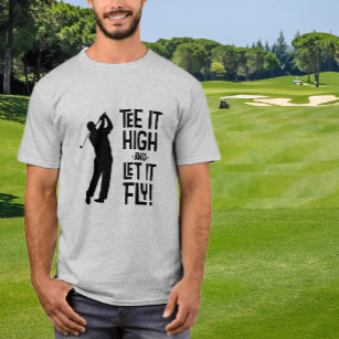 Men's Golfer Golf Humour Funny Sports Quote Black T-Shirt