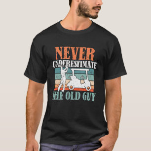 Mens Golfer Golfing Golfers Golf Cart Golf T-Shirt