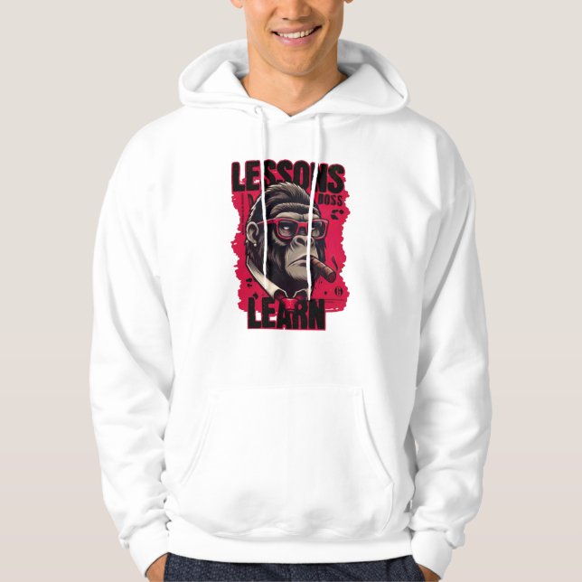 Men's Gorilla Boss Lessons Learn Hoodie  (Front)