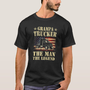 Mens Grampa Trucker The Man The Legend Men Father' T-Shirt