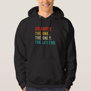 Mens Grampie One Only Legend Father's Day Grampie Hoodie