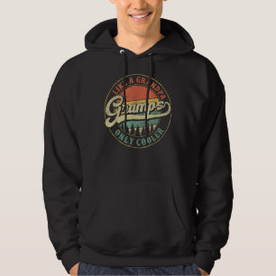 Mens Gramps Like a Grandpa Only Cooler Vintage Hoodie