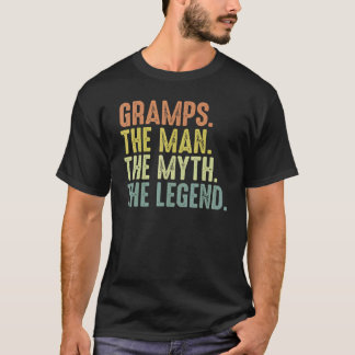 Mens Gramps Men Fathers Day Gramps Man Myth Legen T-Shirt