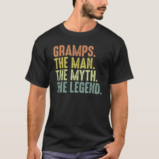 Mens Gramps Men Fathers Day Gramps Man Myth Legen T-Shirt