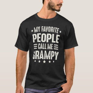 Mens Grampy From Grandchildren For Grandad Call M T-Shirt