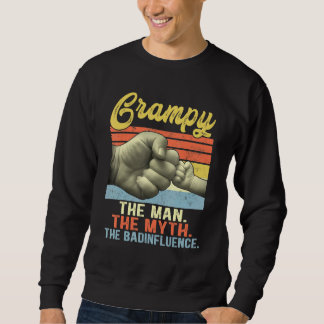 Mens Grampy The Man The Myth The Bad Influence Fat Sweatshirt