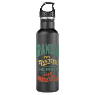 Mens Grandad The Legend Grandpa Gift 710 Ml Water Bottle