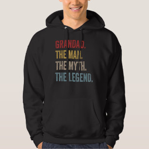 Mens Grandad The Man The Myth The Legend Father's Hoodie