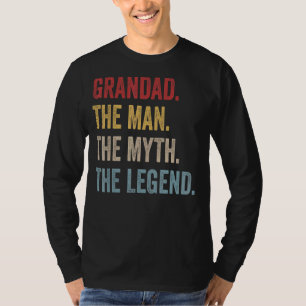 Mens Grandad The Man The Myth The Legend Father's T-Shirt