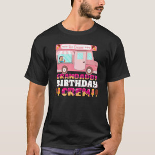 Mens Grandaddy Birthday Crew Ice Cream Grandaddy F T-Shirt