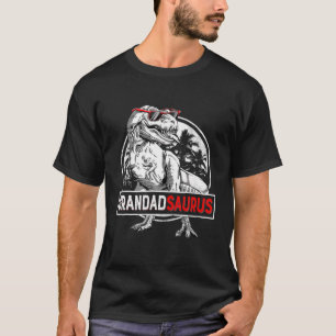 Mens Grandadsaurus Rex Dinosaur Funny Father's Day T-Shirt