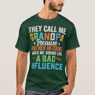 Mens Grandfather Father's Day They Call Me Grandpa T-Shirt