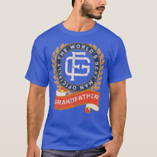 Mens Grandfather Officially World's Best Man Fathe T-Shirt