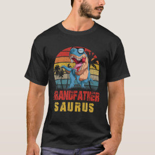Mens Grandfather Saurus Dinosaur Grandfathersaurus T-Shirt