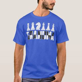 Mens Grandma Chess Board Game Player Mum T-Shirt
