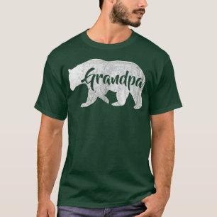 Mens Grandpa Bear Awesome Camping Gramps T-Shirt