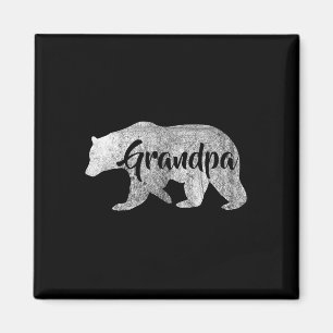 Men's Grandpa Bear Awesome Camping Gramps Tee Magnet