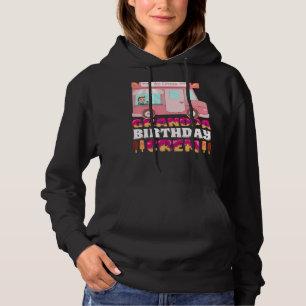 Mens Grandpa Birthday Crew Ice Cream Truck Grandpa Hoodie