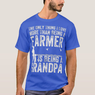 Mens Grandpa Farmer Old Farmers Gift Farming T-Shirt